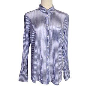 Blue Striped Women's Top